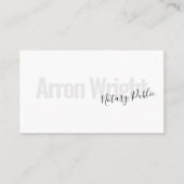 Geschäftskarte für Notar-Agent Visitenkarte (Vorderseite)