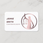 Geschäftskarte für öffentliche Notare Visitenkarte (Vorderseite)