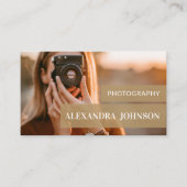 Geschäftskarte für personalisierte und moderne Fot Visitenkarte (Vorderseite)