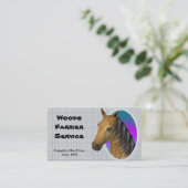 Geschäftskarte für Pferdebauer Visitenkarte (Stehend Vorderseite)