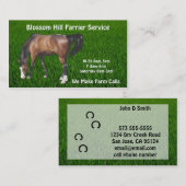 Geschäftskarte für Pferdebauer Visitenkarte (Vorne/Hinten)