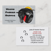 Geschäftskarte für Pferdebauer Visitenkarte (Vorne/Hinten)