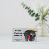 Geschäftskarte für Pferdebauer Visitenkarte (Stehend Vorderseite)