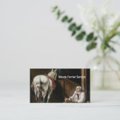 Geschäftskarte für Pferdebauer Visitenkarte (Stehend Vorderseite)