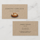 Geschäftskarte für rustikales Kraftpapierbrot Visitenkarte (Vorne/Hinten)