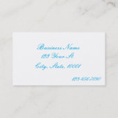 Geschäftskarte für Sand- und Meerestiere 3 Visitenkarte (Rückseite)