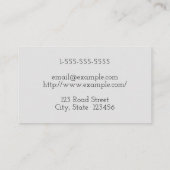 Geschäftskarte für saubere und minimale orthopädis visitenkarte (Rückseite)