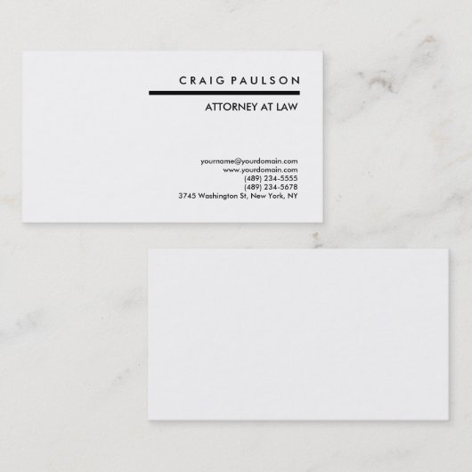 Geschäftskarte für Schwarz-weiße Beraterin Visitenkarte (Vorne/Hinten)