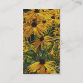 Geschäftskarte für Schwarze Mit Augen Susan Flower Visitenkarte (Rückseite)