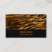 Geschäftskarte für Schwarze Tiere Visitenkarte (Vorderseite)