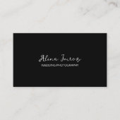 Geschäftskarte für Schwarzweiß-Hochzeitfotografie Visitenkarte (Vorderseite)