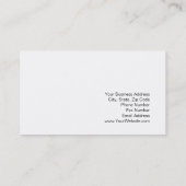 Geschäftskarte für Schwarzweiß-Script-Fotografie Visitenkarte (Rückseite)