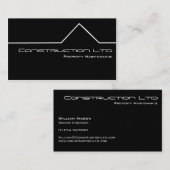 Geschäftskarte für Schwarzweißbau Visitenkarte (Vorne/Hinten)