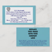 Geschäftskarte für serene Blue Mission Visitenkarte (Vorne/Hinten)