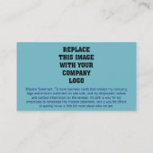 Geschäftskarte für serene Blue Mission Visitenkarte (Rückseite)