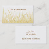 Geschäftskarte für sonniges Weizen Visitenkarte (Vorne/Hinten)