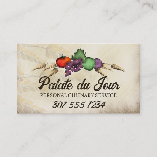 Geschäftskarte für toskanische Weizenfrüchte Visitenkarte (Vorderseite)