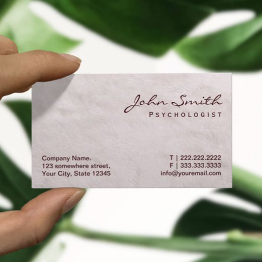 Geschäftskarte für weißes Pelztier Visitenkarte