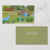 GESCHÄFTSKARTE FÜR WELLNESS-CENTER UND MASSAGE THE VISITENKARTE (Vorne/Hinten)