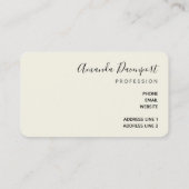 Geschäftskarte für Wild & Exotic Leopard Print Pat Visitenkarte (Rückseite)