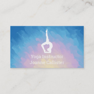 Geschäftskarte für Yoga- oder Pilates-Lehrer Visitenkarte