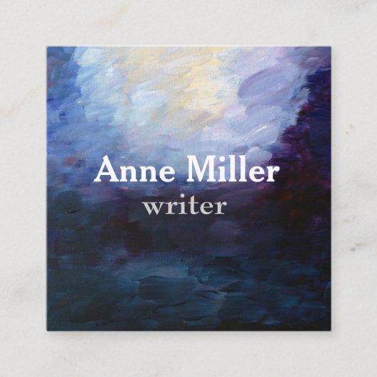 Geschäftskarte für zeitgenössische Trend Quadratische Visitenkarte (Vorderseite)