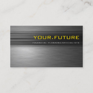 GESCHÄFTSKARTE: futuristisches, modernes Metall 1 Visitenkarte