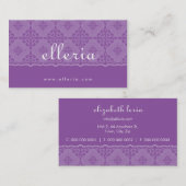 GESCHÄFTSKARTE: gemustert 1 Visitenkarte (Vorne/Hinten)