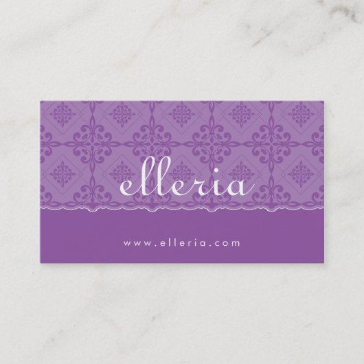 GESCHÄFTSKARTE: gemustert 1 Visitenkarte (Vorderseite)