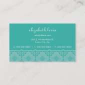 GESCHÄFTSKARTE: gemustert P4 Visitenkarte (Rückseite)