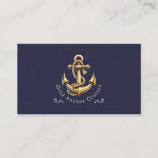 Geschäftskarte Golden Anchor Visitenkarte