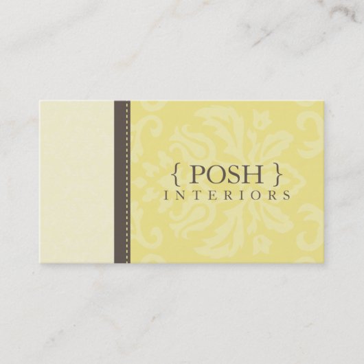 GESCHÄFTSKARTE:: göttlich Damast L 8 Visitenkarte (Vorderseite)