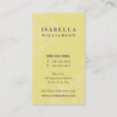 GESCHÄFTSKARTE:: Göttlich Damast P 8 Visitenkarte (Rückseite)