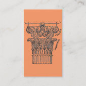 Geschäftskarte griechische Spalte Visitenkarte (Rückseite)