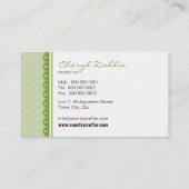 GESCHÄFTSKARTE: hübsche Kunst 3 Visitenkarte (Rückseite)