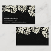 GESCHÄFTSKARTE hübschen fett geblüht Elfenbeinschw Visitenkarte (Vorne/Hinten)