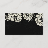 GESCHÄFTSKARTE hübschen fett geblüht Elfenbeinschw Visitenkarte (Rückseite)