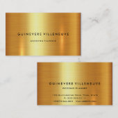 Geschäftskarte im LuxusImitatgold kundengerecht Visitenkarte (Vorne/Hinten)