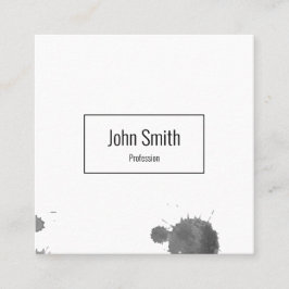 GESCHÄFTSKARTE IN GRAU QUADRATISCHE VISITENKARTE