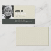 GESCHÄFTSKARTE: Jazzliches Foto 3L Visitenkarte (Vorne/Hinten)