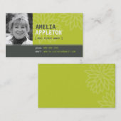 GESCHÄFTSKARTE: Jazzliches Foto 8L Visitenkarte (Vorne/Hinten)