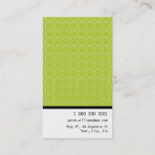 GESCHÄFTSKARTE: Jazzy 5P Visitenkarte (Rückseite)