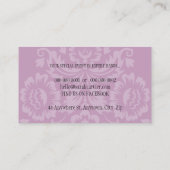 GESCHÄFTSKARTE: Kategorie 1L Visitenkarte (Rückseite)