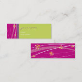 GESCHÄFTSKARTE: Klammern 1 Mini Visitenkarte (Vorne/Hinten)