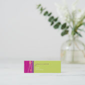 GESCHÄFTSKARTE: Klammern 1 Mini Visitenkarte (Stehend Vorderseite)