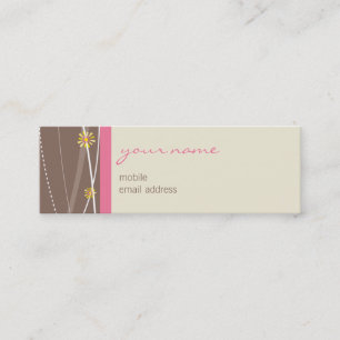 GESCHÄFTSKARTE: Klammern 2 Mini Visitenkarte