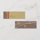 GESCHÄFTSKARTE: Klammern 3 Mini Visitenkarte (Vorne/Hinten)