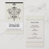 GESCHÄFTSKARTE: Kronleuchter - Sharon Perillo 1 Visitenkarte (Vorne/Hinten)