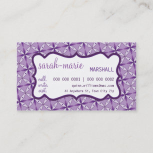 GESCHÄFTSKARTE: lässig chic 6 L Visitenkarte