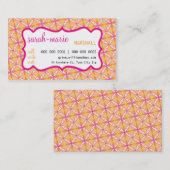 GESCHÄFTSKARTE: lässig chic 7 L Visitenkarte (Vorne/Hinten)